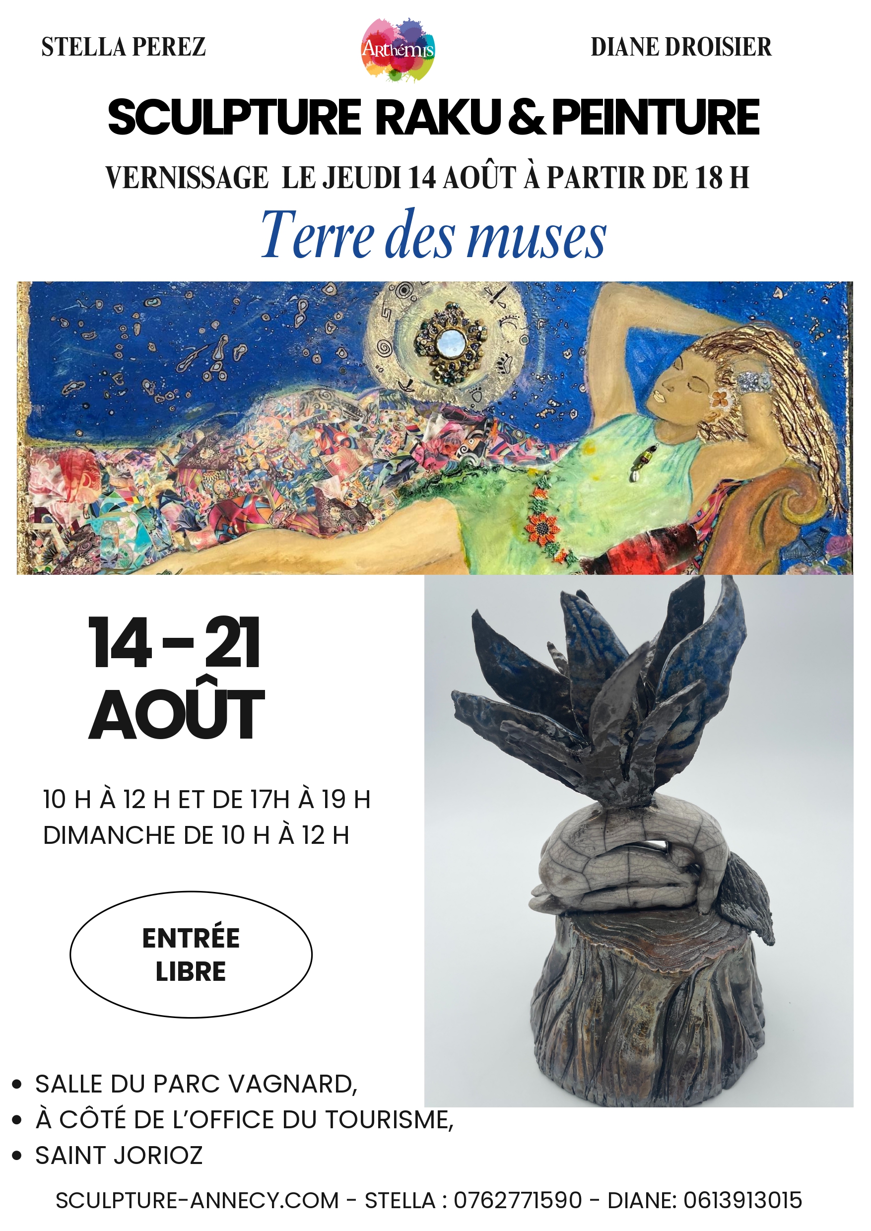 Sculpture Raku & Peinture 14-21 août