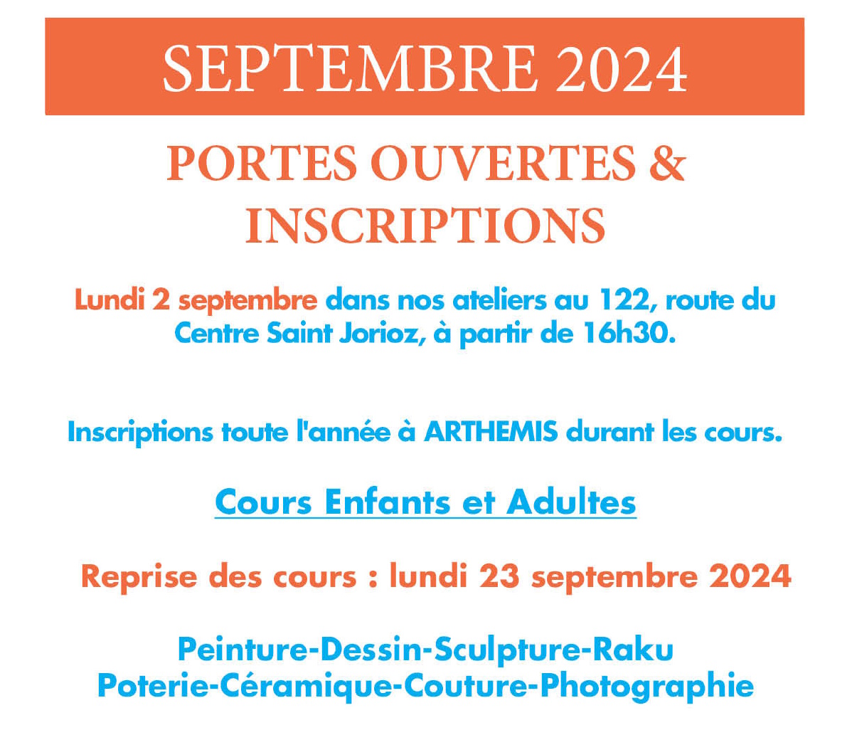 Journée Portes-Ouvertes et Inscriptions